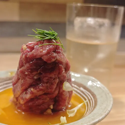 Lanの焼肉屋さんのユッケ